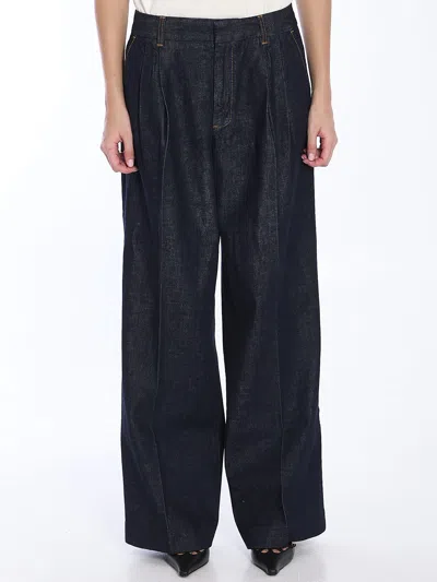 Zimmermann Illustration Denim Jeans In Blue