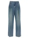 Zimmermann Womens Crush Faded Wash Wide-leg High-rise Denim Jeans Blue Moon