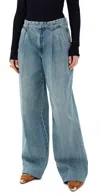 Zimmermann Womens Crush Faded Wash Wide-leg High-rise Denim Jeans Blue Moon In Neptune