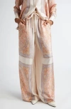 Zimmermann Of Silk Pants In Paisley Haze