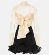 Zimmermann Illustration Flounce Lace-trimmed Minidress In White