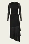 Zimmermann Illustration Gathered Dress In Black