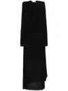 Zimmermann Illustration Gathered Dress In Black In Black