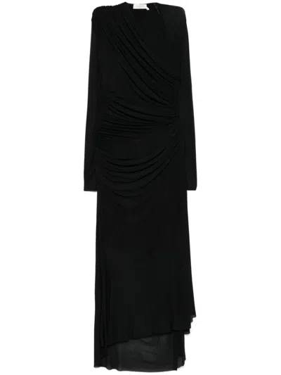 ZIMMERMANN ILLUSTRATION GATHERED MIDI DRESS
