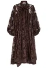 Zimmermann Illustration Lace Gown In Brown