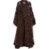Zimmermann Illustration Lace Gown In Burgundy