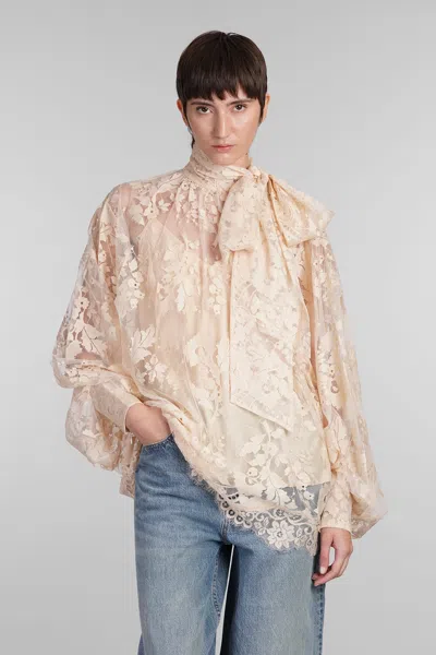 ZIMMERMANN ILLUSTRATION LACED BLOUSE