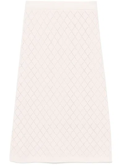 Zimmermann Illustration Midi Skirt In Pink