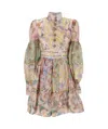 Zimmermann Multicolor Printed Linen Mirror Dress