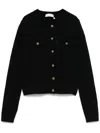 Zimmermann Illustration Pointelle Cardigan In Black