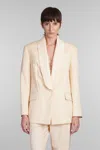 Zimmermann Illustration Shawl Tux Jacket Blazer And Suits Beige In Beige