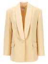 Zimmermann Illustration Shawl Tux Jacket Blazer And Suits Beige In Nude
