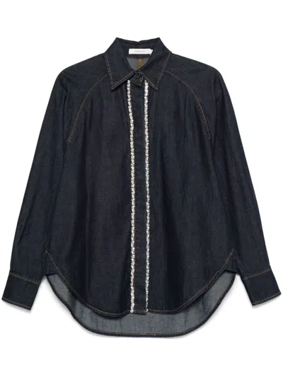 Zimmermann Illustration Shirt In Blue