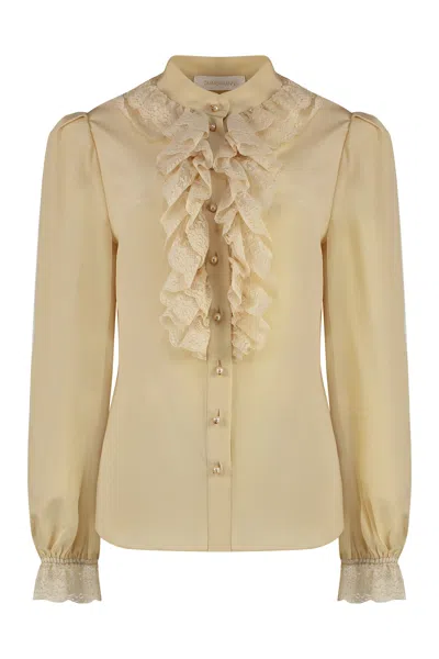 ZIMMERMANN ILLUSTRATION SILK BLOUSE