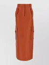Zimmermann Illustration Midi Skirt In Orange