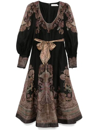 ZIMMERMANN ILLUSTRATION STRUCTURED MAXI DRESS
