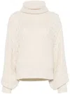Zimmermann Beige Illustration Textured Sweater In Neutrals