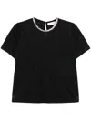 Zimmermann Womens Black Crush Embellished Linen-jersey T-shirt In Black