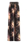 Zimmermann Silk Illustration Flared Trousers