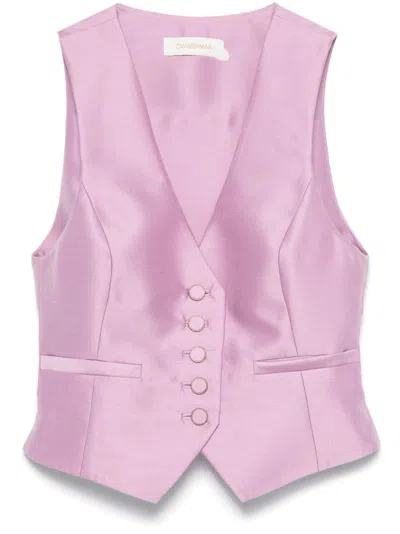Zimmermann Illustration Waistcoat In Purple