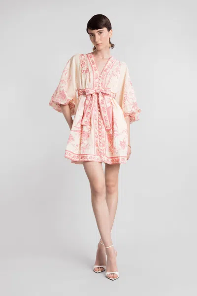 Zimmermann In Beige Linen In White