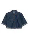 Zimmermann Rhiannon Denim Shirt In Atlantic In Blue
