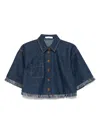 Zimmermann Rhiannon Denim Shirt In Atlantic In Blue