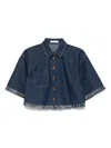 Zimmermann Indigo Denim Shirt With Classic Collar In Blue