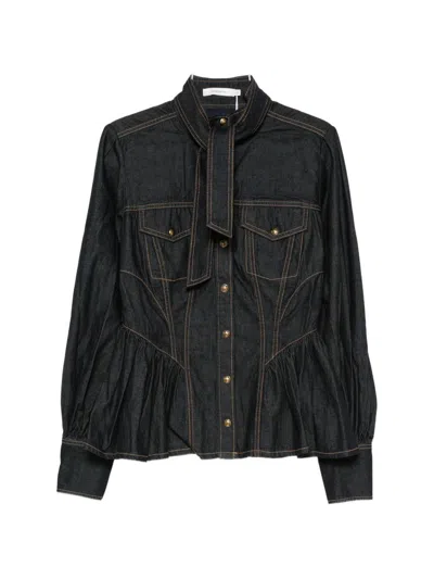 Zimmermann Indigo Denim Shirt