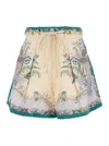 Zimmermann Indra Bermuda Shorts In Multi