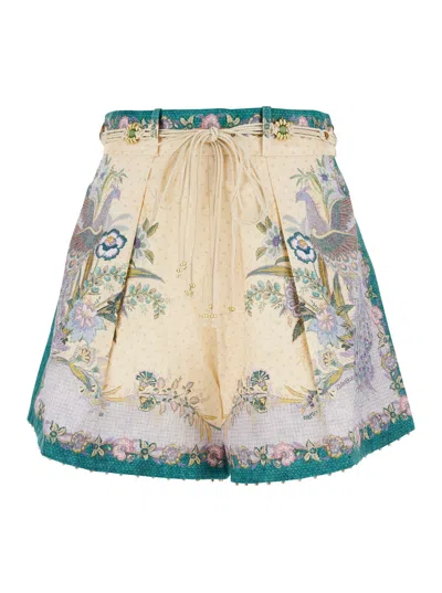 Zimmermann Indra Bermuda Shorts In Multi