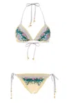 Zimmermann Beige Floral Swimwear In Multi