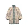 Zimmermann Indra Printed Metallic Cotton And Silk-blend Blouse In Multi