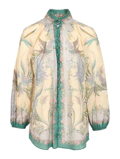 Zimmermann Indra Blouse In Multicolour