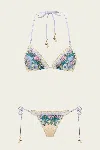 Zimmermann Beige Floral Swimwear In Multi