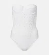 Zimmermann Indra Embroidery One-piece Swimsuit In Ivory In White