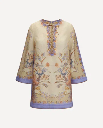 ZIMMERMANN INDRA FLORAL TUNIC DRESS