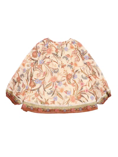 Zimmermann Indra Kids Trim Contrast Top In Multi