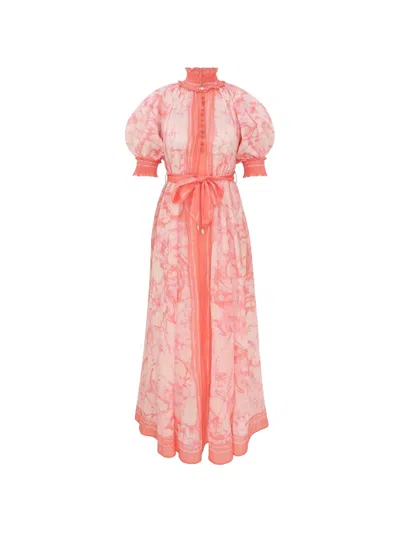 Zimmermann Indra Maxi Dress In Pink