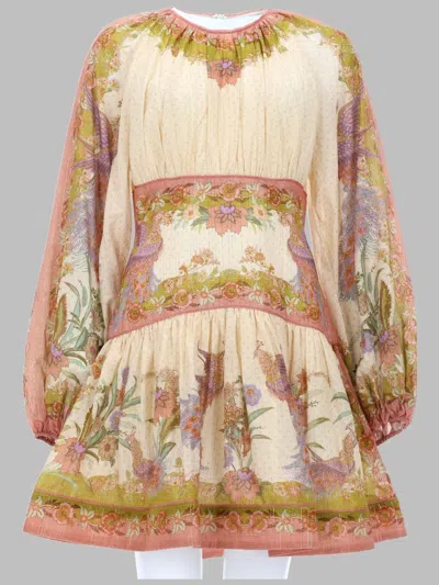 Zimmermann Indra Mini Dress In Multicolor