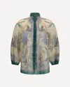 Zimmermann Womens Cream Scarf Floral Indra Billow Cotton And Linen Blend Blouse Xs In Blue
