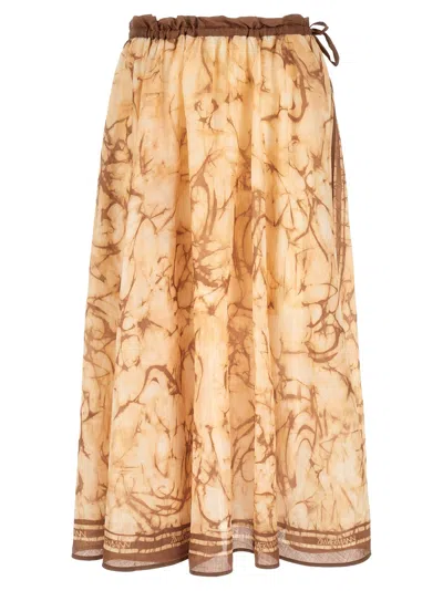 Zimmermann Indra Skirt In Beige