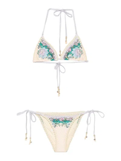 Zimmermann Indra Triangle Bikini Set In Multi