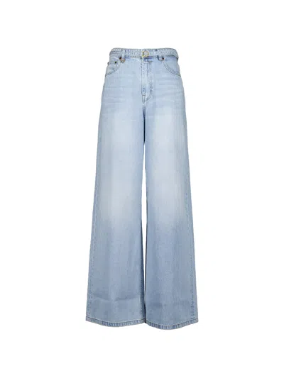 Zimmermann Indra Wide-leg Jeans In Blue