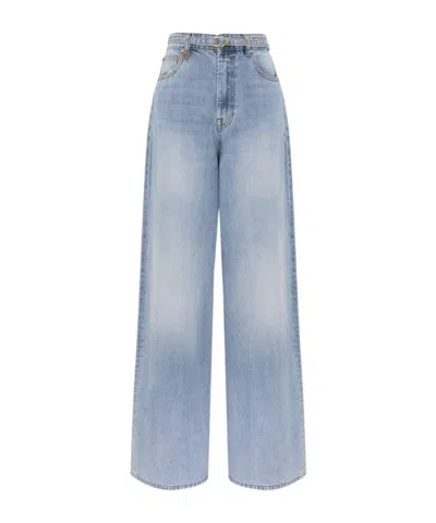 Zimmermann Indra Wide-leg Jeans In Blue