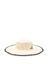 Zimmermann Sun Hat With Straw Construction And Wide Brim In Neutral