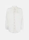 Zimmermann Junie Stitch-detail Ramie Blouse In Ivory