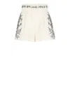 Zimmermann Ivory Linen Shorts