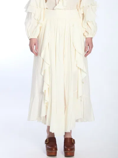 ZIMMERMANN ZIMMERMANN IVORY MAXI SKIRT
