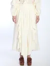 Zimmermann Ivory Maxi Skirt In Ivory